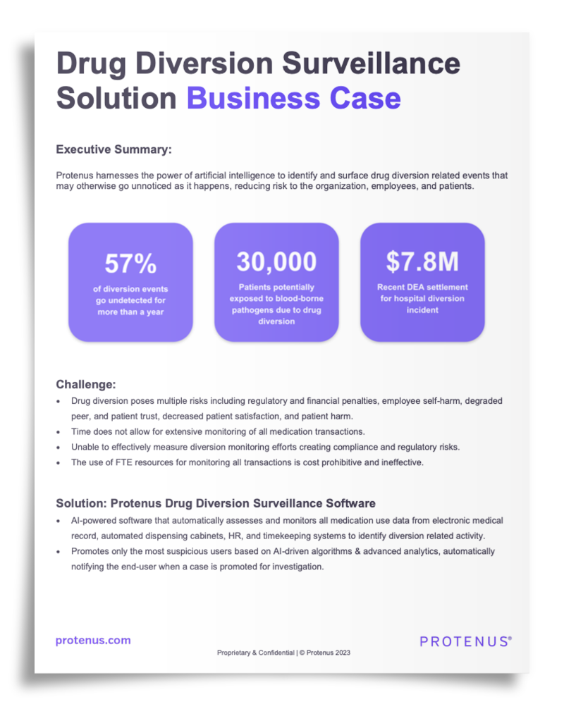 Drug Diversion Surveillance Value Assessment